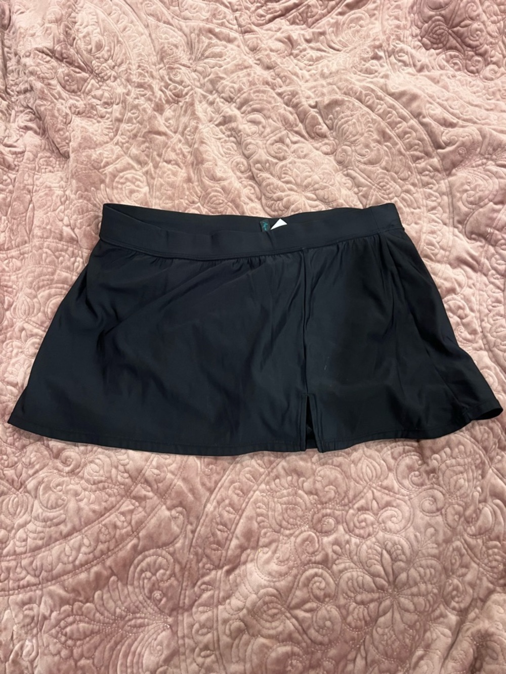 Black Athletic Skort with Built-In Shorts
